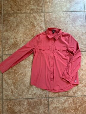 Eddie Bauer Coral Classic Fit Button-Up Shirt